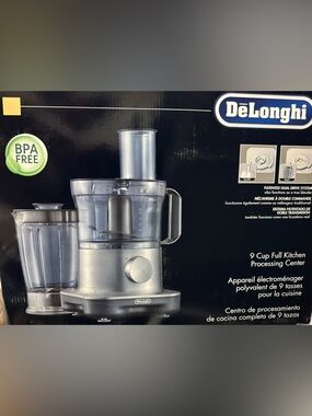 DeLonghi 9-Cup Kitchen Food Processor - Silver